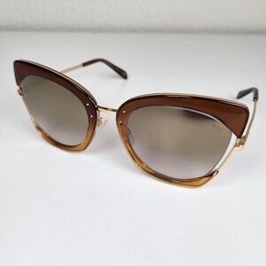 EMILIO PUCCI BROWN BUTTERFLY GLASSES - WOMEN'S